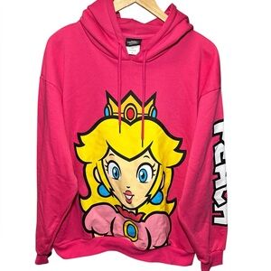 2025 Universal Studios Super Nintendo World Peach Jacket Hoodie NWT Size Large